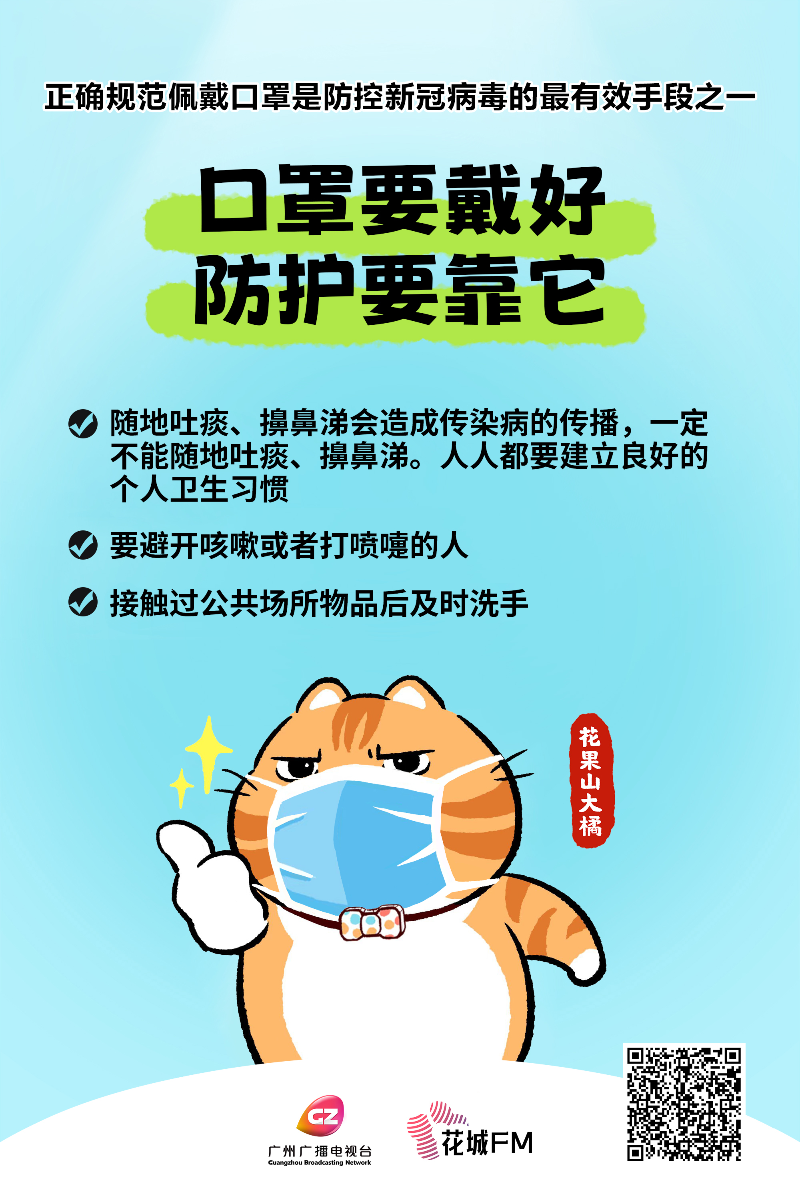 大橘猫：口罩要戴好 防护要靠它.jpg